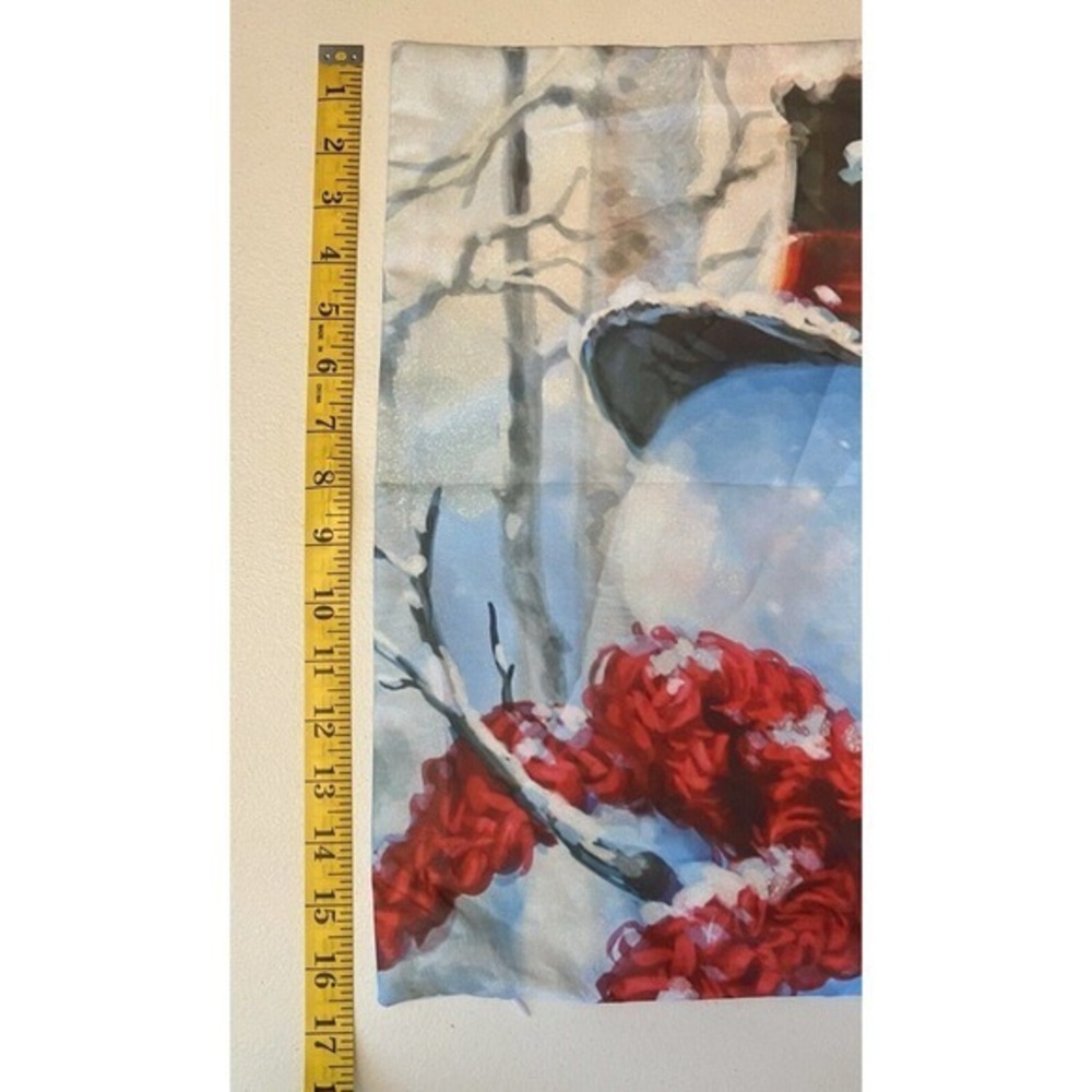 Snowman Smiley Face‎ Christmas Throw Pillow Cover 17 X 17 NEW - Picture 4 of 5